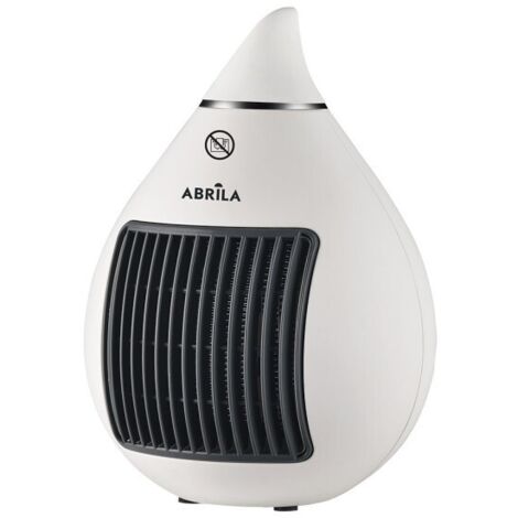 Calefactor Cerámico 1500w blanco y cromo  2 funciones, 2 potencias, termostato regulable