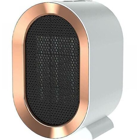 Calefactor cerámico blanco, seguro, de bajo consumo, silencioso, con protección múltiple, 1200 W