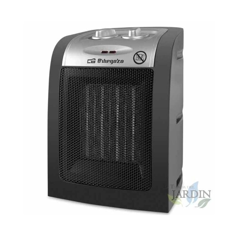 

Calefactor cerámico Orbegozo. Dos potencias: 900W-1500W. Control ajustable mediante termostato.
