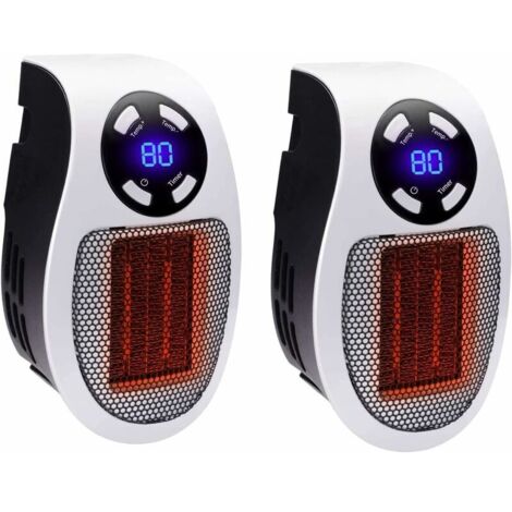 Calefactor de baño de 500 W, mini calefactor eléctrico cerámico silencioso, calefactor económico para dormitorio, oficina y sala de estar.
