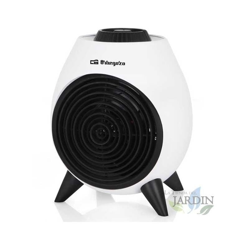 

Calefactor de gran diseño 2000W Orbegozo. Selector rotativo de tres posiciones. Función ventilador.