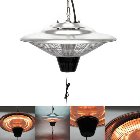 Calefactor de techo 1500W Radiador halógeno para terraza o jardín Estufa colgante Accesorios jardín
