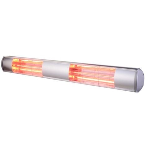 Calefactor Eléctrico de Pared Kekai Golden Tube 103,5x16x11,5 cm Infrarrojos Halógeno 3000W para Interior y Exterior
