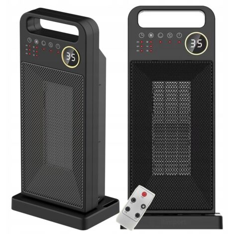CALEFACTOR ELÉCTRICO DE VENTILADOR CERÁMICO ROTATIVO DE 2000 W