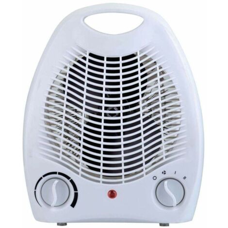 Calefactor eléctrico YMYNY 2000W Ideal para baño Función calor y ventilador Calefactor ventilador Regulador de temperatura Asa para fácil transporte