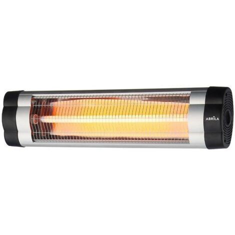 Calefactor exterior cuarzo austral 2500w neg/cr infrar rojo pie/pared termost.reg.20x87x8,5cm
