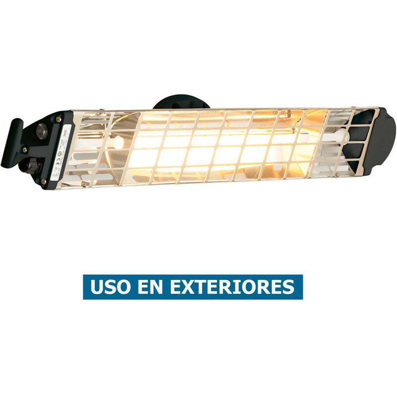 

Calefactor hal¢geno por infrarrojo 767N FIORE 1800N / 9 m2 / IP65 - Mo-el