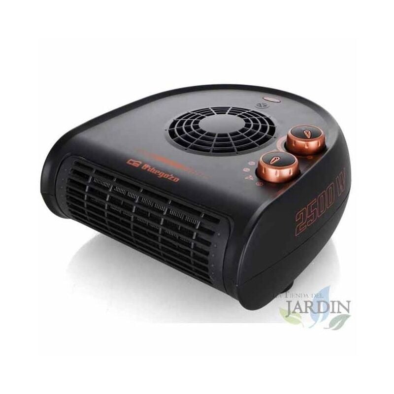 

Calefactor horizontal Orbegozo. Dos niveles de potencia: 1250W-2500W. Color Negro-Bronce. Selector rotativo de tres posiciones.