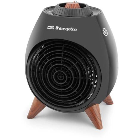 Calefactor Orbegozo FH 5237, selector rotativo de 3 posiciones, función ventilador, termostato regulable, 2000 W