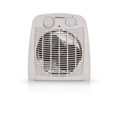 Calefactor Orbegozo FH 7000, selector rorativo de 3 posiciones, modo ventilador, apto para baño IP-21, 2000 W