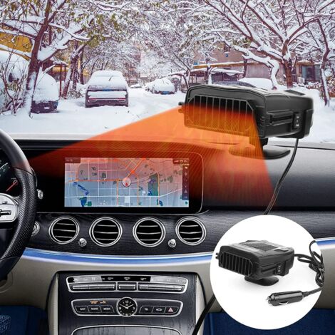 Calefactor para coche, 12 V 200 W, descongelador de parabrisas, calentador portátil para coche, ventilador con purificador de aire