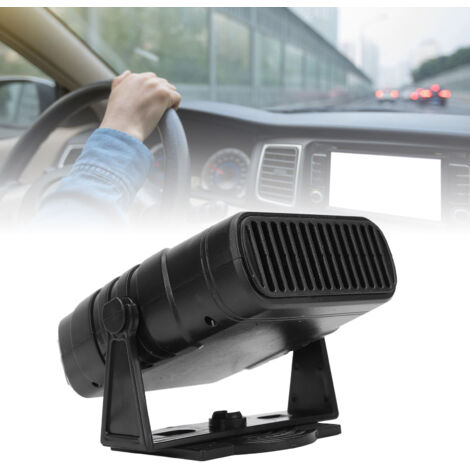 Calefactor para coche con enchufe para encendedor de cigarrillos - 12V 120W Deshumidificador portátil para parabrisas (ABS+PC, 275g)