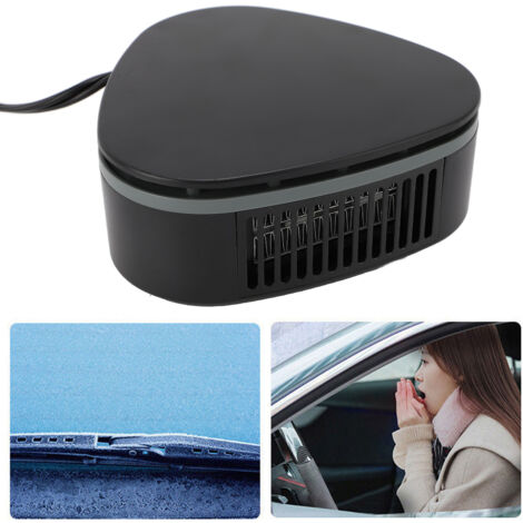 Calefactor para coche de 12 V y 120 W, 2 velocidades, ventilador, descongelación, salida de aire, ABS, 12 x 12 x 5 cm, 300 g, 1 unidad.