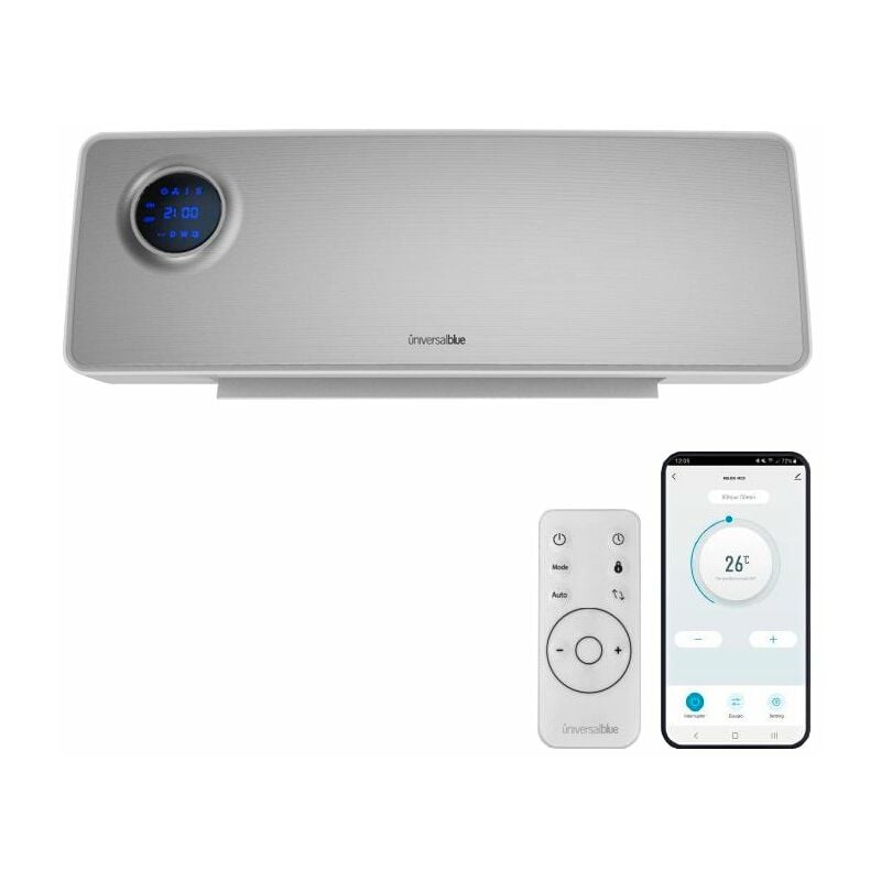 

Universal Blue - Calefactor split de baño con WiFi 2000W Melide