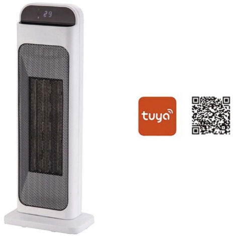 Calefactor Torre 2000W Oscilante con Programador, Mando y Función WiFi