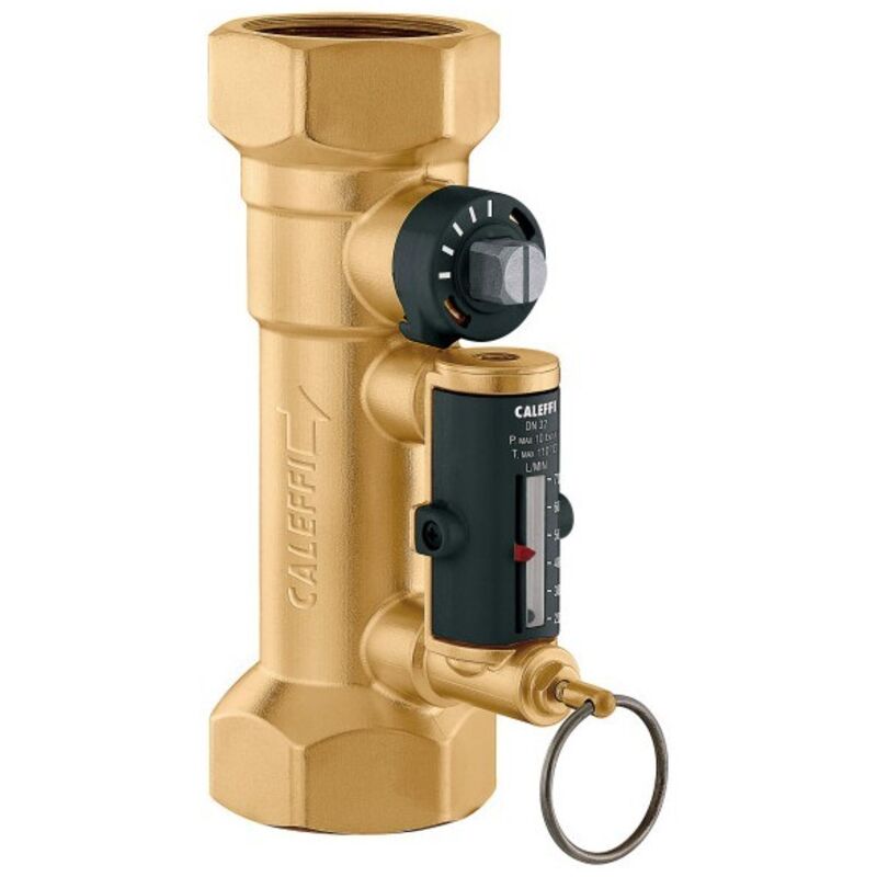 Caleffi 132702 Manual balancing valve with flow meter 1'1/4 - 20 to 70 L/min