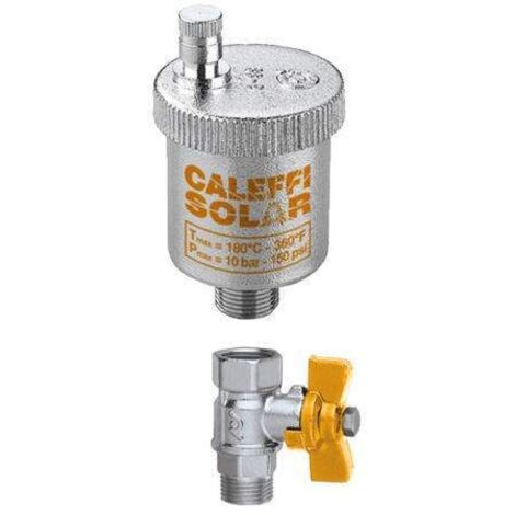 CALEFFI 250 Solar Valvola Sfogo Aria Ø3/8"M 2,5 Bar Cromo - 250831