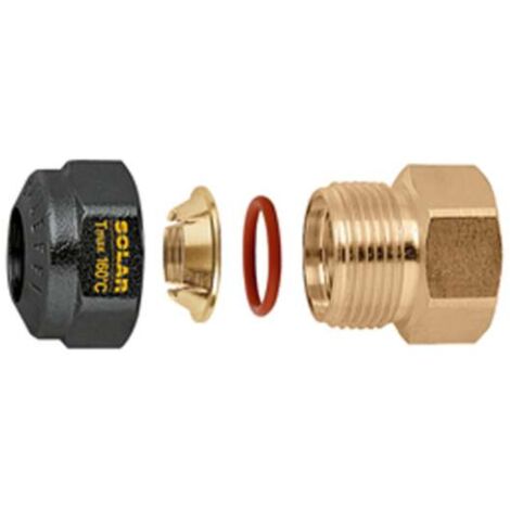 CALEFFI 2544 Raccordo Diritto Maschio Con O-Ring Ø3/4"x18 Per Rame - 254458