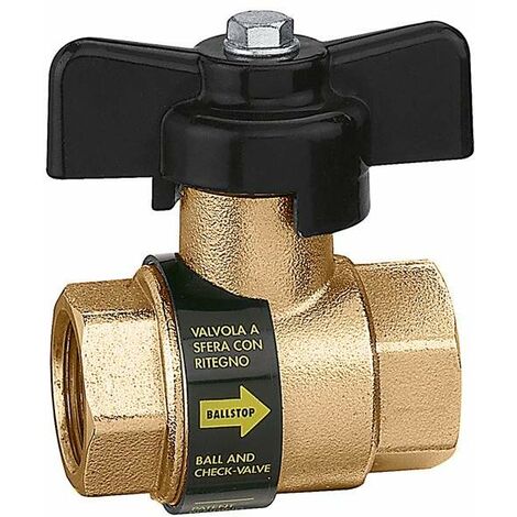 CALEFFI 3230 Ballstop Valvola Sfera Ottone Cromo Ø1/2"Ff Farfalla - 323040