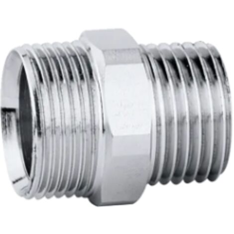 CALEFFI 384 Raccordo Maschio Bicono Cromo Ø1/2"Mx23/1,5M - 384041