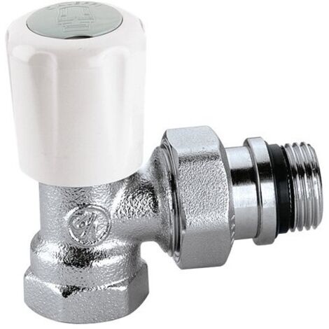 CALEFFI 401 Valvola Squadra Termostatizzabile Cromo Ø1" Per Ferro - 401603