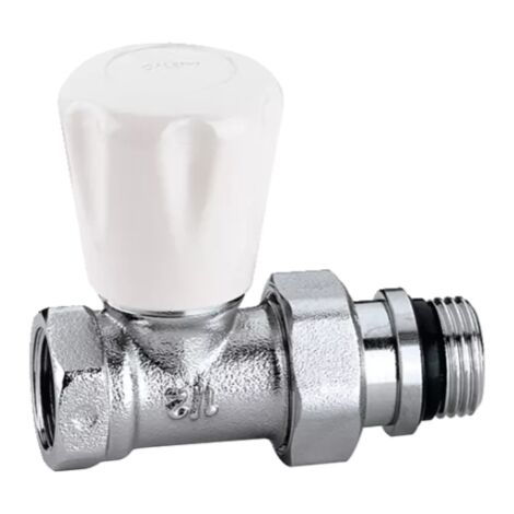 CALEFFI 412 Valvola Manuale Diritta Cromo Ø3/4" Per Ferro - 412503