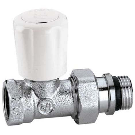 CALEFFI 422 Valvola Termostatizzabile Diritta Ø3/8" Per Ferro Con Preregolazione - 422302