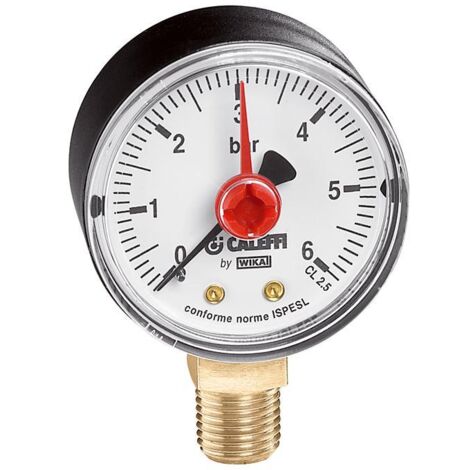 CALEFFI 557 Manometro Ispesl Posteriore Centrale Ø1/4" 0÷10 Bar - 557410