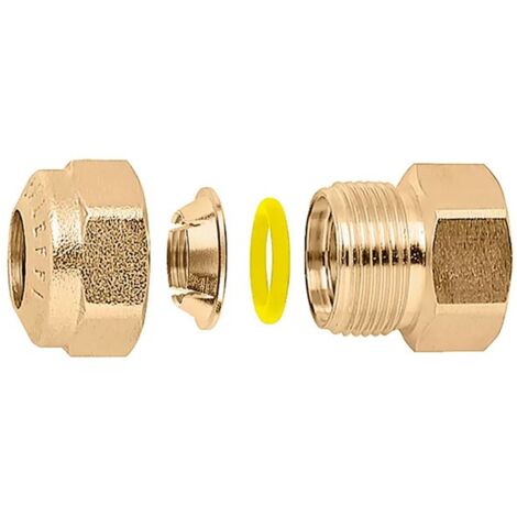 CALEFFI 900 Raccordo Diritto Femmina Con O-Ring Ø3/4"x16 Per Rame - 900516