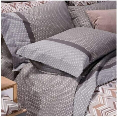 Caleffi - Completo Letto Matrimoniale con Lenzuola Matrimoniali Cotone 100% 240x280, Lenzuolo con Angoli Matrimoniale Coprimaterasso Sotto 180x200 per Materasso Alto 25cm, 2 Federe Cuscino Letto 50x80