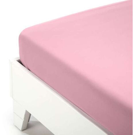 CALEFFI Lenzuolo Inferiore in Cotone Cotone tinta unita Matrimoniale Caleffi Tinta Unita Rosa