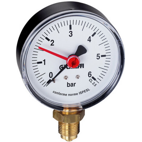 Caleffi Manometer 557 1/4" 0-10 bar Abg. unten 557310