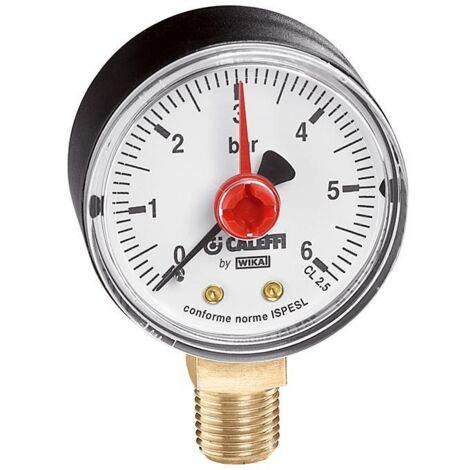 Caleffi - Manometro Attacco Radiale 3/8" 0-10 Bar Inail Art. 557710