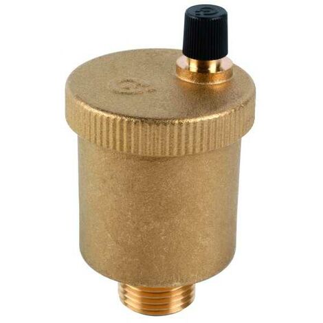 Caleffi – Purgeur d'air automatique laiton 1/2' – Clapet chauffage central – Pmax 10 bar – Tmax 120°C – Évacuation rapide de l'air