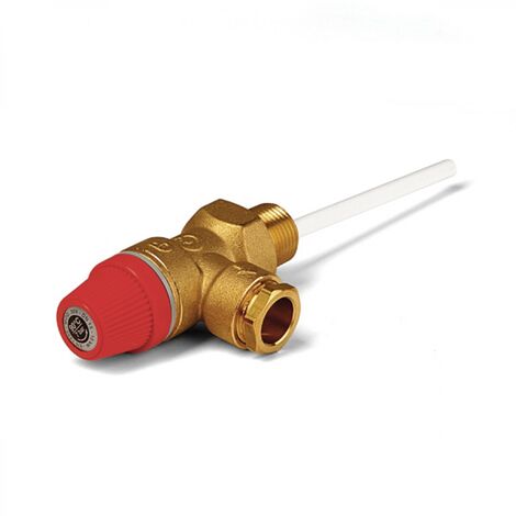 Caleffi Temperature & Pressure Relief Valve 1/2" 7 Bar 90°c 309470