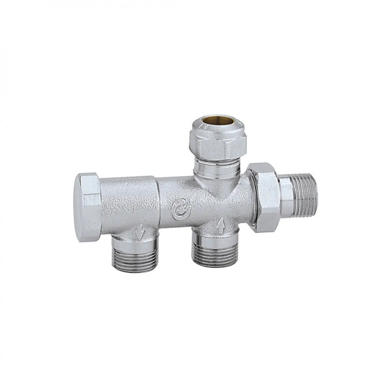 Caleffi Rubinetto Monotubo, Interasse 40 Mm, Con Attacco Per Tubo 1...