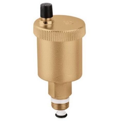 Caleffi – Vanne d'évent rapide automatique MINICAL MS – Verrouillage 3/8Z – Capuchon de ventilation – Robinet d'arrêt automatique en laiton