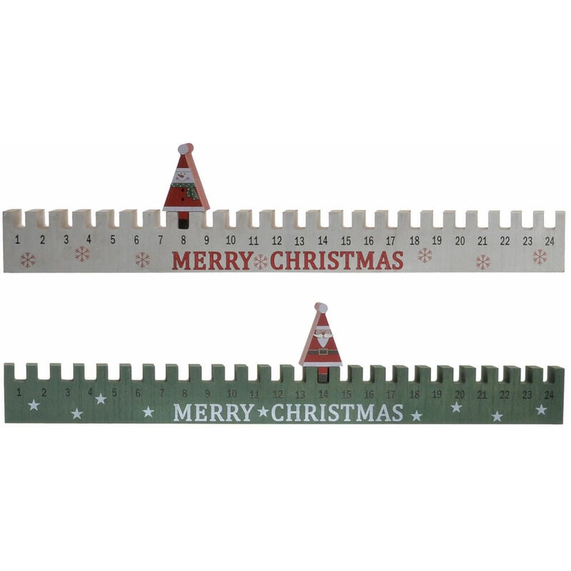 

Calendario de Adviento DKD Home Decor Madera (2 pcs) (58 x 2 x 6 cm)