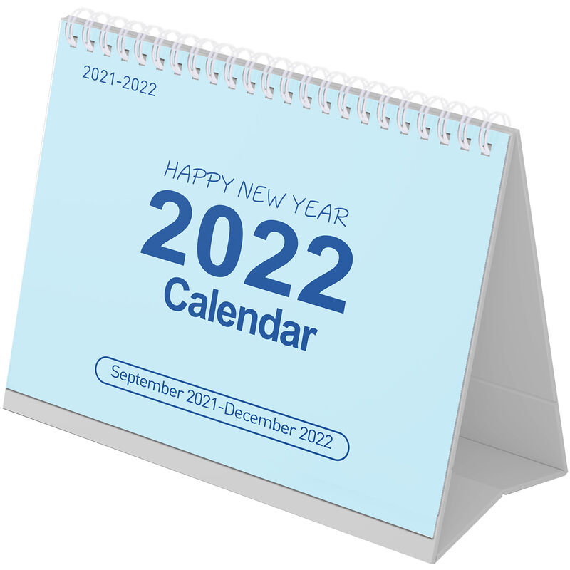 

Asupermall - Calendario de escritorio 2021-2022, planificador de 16 calendarios mensuales de 9.0 x 7.7 pulgadas, encuadernado con dos cables con