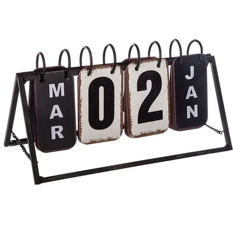 Calendario de metal