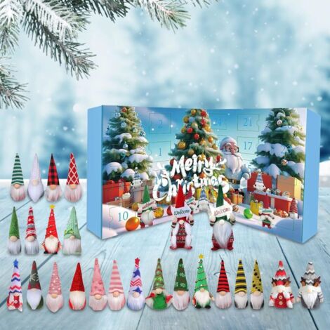 Calendario dell'Avvento degli gnomi di Natale 2025, Calendario dell'Avvento degli gnomi, Decorazione natalizia degli gnomi di 24 giorni, Calendari del conto alla rovescia di Natale, Regalo di Natale (
