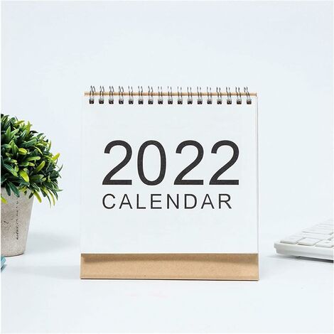 Calendrier 2022 année du calendrier de bureau pour ordinateur portable tigre 2022 couverture à rabat vertical pour l'école de bureau BF