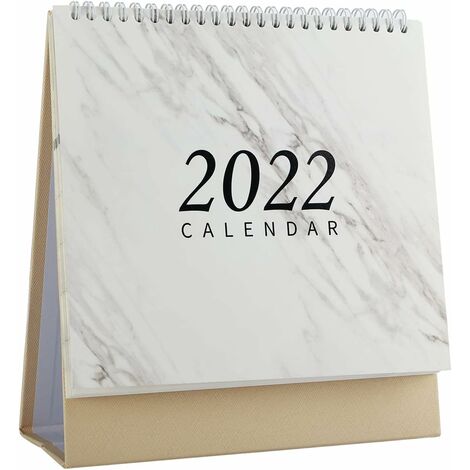 calendrier 2022 calendrier flip calendrier hebdomadaire planificateur d'horaire mensuel bureau de l'ordre du jour annuel BF