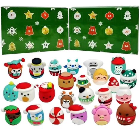 Calendrier de l'Avent de 24 jours avec figurines miniatures - Cadeau