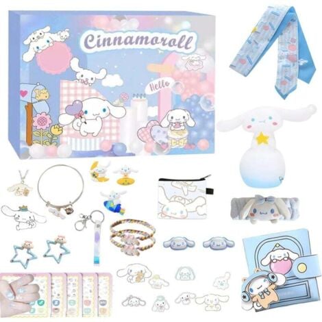 SNQ Calendrier de l'Avent de Noël 2024, calendrier de compte à rebours Kuromi de 24 jours, 24 jours de surprises, cadeaux de Noël pour garçons et filles, ensemble de cadeaux de fête de Noël