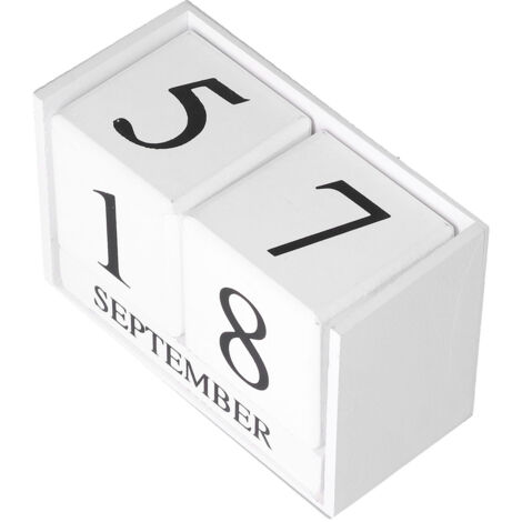 Calendrier Perpétuel en Bois pour Bureau - Design Élégant et Écologique