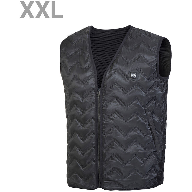 

Calentada chaleco recargable inteligente termostato Chaleco V collar del cuello impermeable lavable Auto Regular climatizada del chaleco del invierno