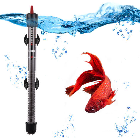 Calentador de acuario ajustable de 100 W, termostato sumergible seguro para calentador de acuario con ventosa, calentador automático para acuario
