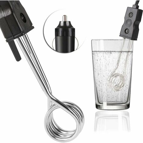 Calentador de agua de inmersión, enchufe para encendedor de cigarrillos de 12V, calentador de agua de inmersión para coche, calentador de Picnic para viajes y Camping