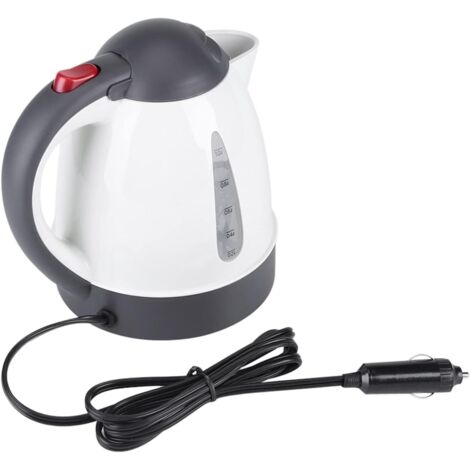 Calentador de agua eléctrico, botella de viaje en coche, hervidor portátil de 12V para agua caliente, té, café, 1000ml de gran capacidad